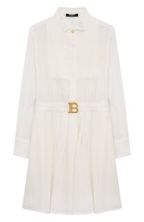 Шелковое платье Balmain