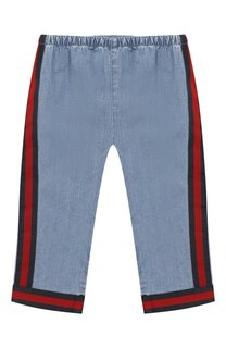 Джинсы с эластичным поясом Gucci