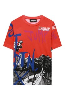 Хлопковая футболка Dsquared2