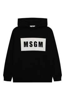 Хлопковое худи MSGM kids