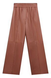 Кожаные брюки Brunello Cucinelli