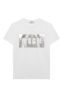 Хлопковая футболка MSGM kids