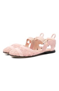 Текстильные балетки Fendi