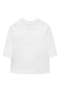 Хлопковое платье Balmain