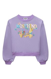 Свитшот из хлопка и вискозы Moschino