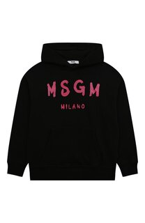 Хлопковое худи MSGM kids