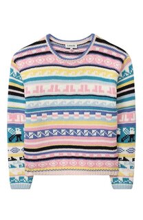 Хлопковый пуловер Lanvin
