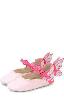 Туфли с глиттером и аппликацией Sophia Webster Mini