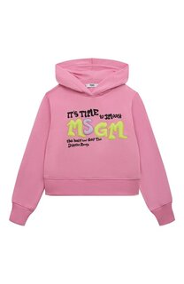 Хлопковое худи MSGM kids