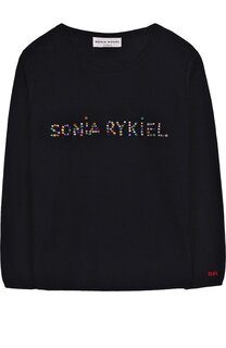 Пуловер со стразами Sonia Rykiel Enfant