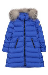 Пуховое пальто с капюшоном Moncler Enfant