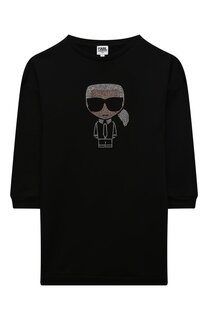 Хлопковое платье Karl Lagerfeld Kids