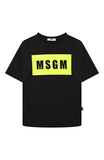 Хлопковая футболка MSGM kids