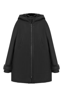 Двусторонняя дубленка с капюшоном Loro Piana