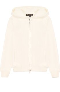 Хлопковый кардиган на молнии с капюшоном Loro Piana