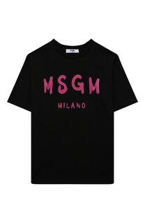 Хлопковая футболка MSGM kids