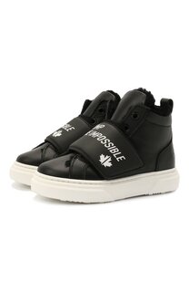 Высокие кожаные кеды Dsquared2