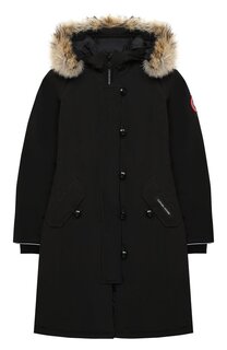 Пуховая парка Brittania с меховой отделкой капюшона Canada Goose