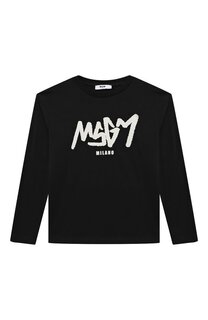 Хлопковый лонгслив MSGM kids