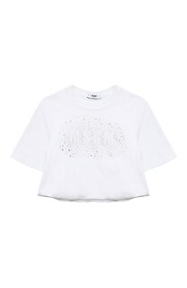 Хлопковая футболка MSGM kids