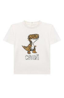 Хлопковая футболка Roberto Cavalli