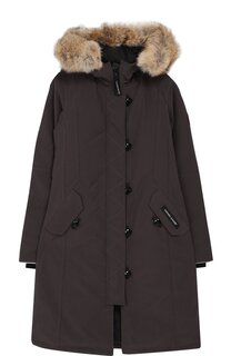 Пуховая парка Brittania с меховой отделкой капюшона Canada Goose