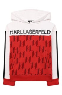 Хлопковое худи Karl Lagerfeld Kids