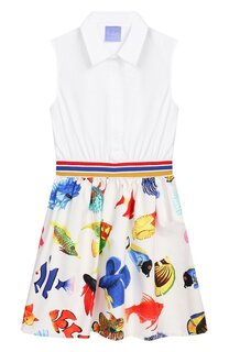 Хлопковое платье Stella Jean Kids
