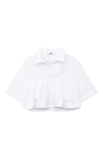 Хлопковая блузка MSGM kids