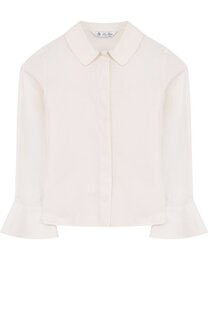 Хлопковая блуза с оборками Loro Piana