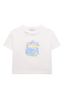 Хлопковая футболка Monnalisa