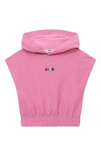 Хлопковое худи MSGM kids