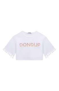 Хлопковая футболка Dondup Kids