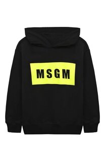 Хлопковое худи MSGM kids