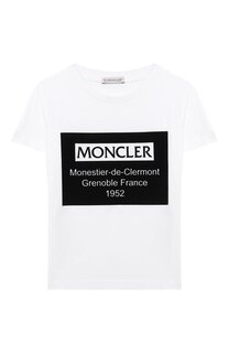 Хлопковая футболка Moncler