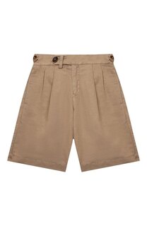 Шорты из льна и хлопка Brunello Cucinelli