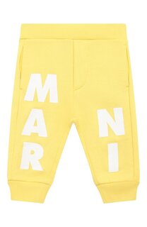 Хлопковые джоггеры Marni