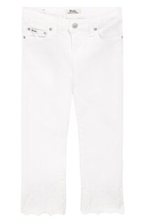 Укороченные джинсы с вышивкой Polo Ralph Lauren