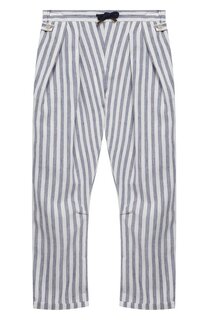 Брюки из льна и хлопка Brunello Cucinelli