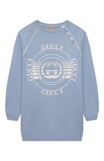 Удлиненный свитшот из хлопка Gucci