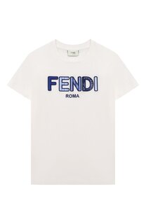 Хлопковая футболка Fendi