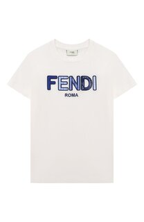 Хлопковая футболка Fendi