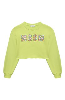 Хлопковый свитшот MSGM kids