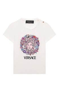 Хлопковая футболка Versace