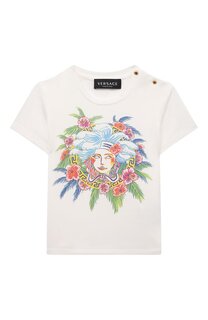 Хлопковая футболка Versace