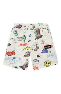 Хлопковые шорты MSGM kids