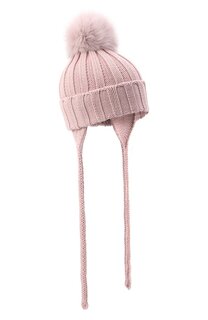 Шерстяная шапка с меховым помпоном Catya