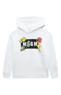 Хлопковое худи MSGM kids