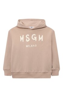 Хлопковое худи MSGM kids