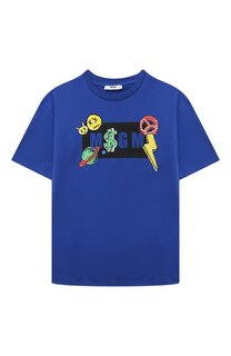 Хлопковая футболка MSGM kids